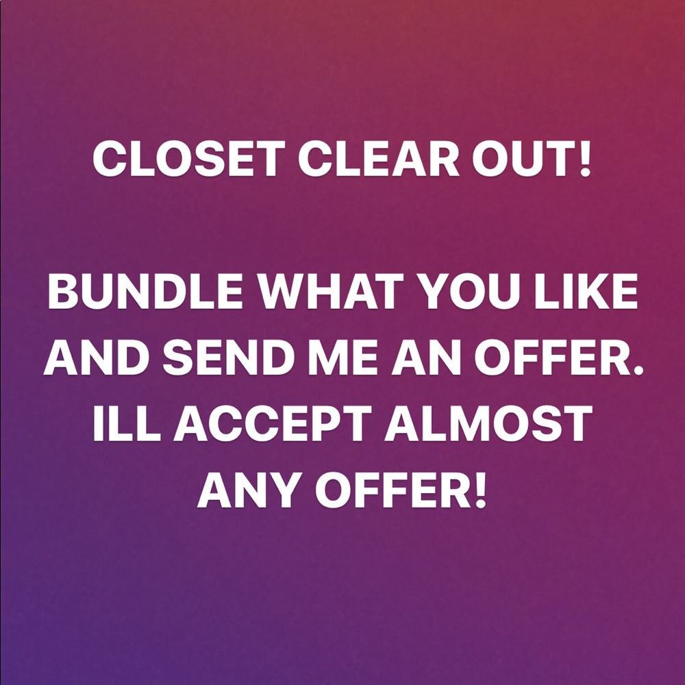 Closet Clear Out!